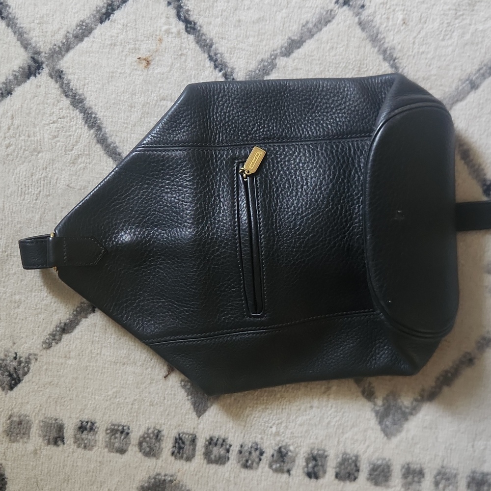 Large black coach back pack
